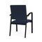 Lesro Newport Guest Chair Metal Frame, Black, RF Blueberry Back, MD Ink Seat NP1101 - alternate 2